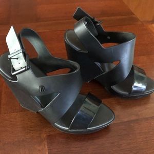 🧨 SOLD 🧨 Melissa Flip Jelly Vegan Wedge Sandals
